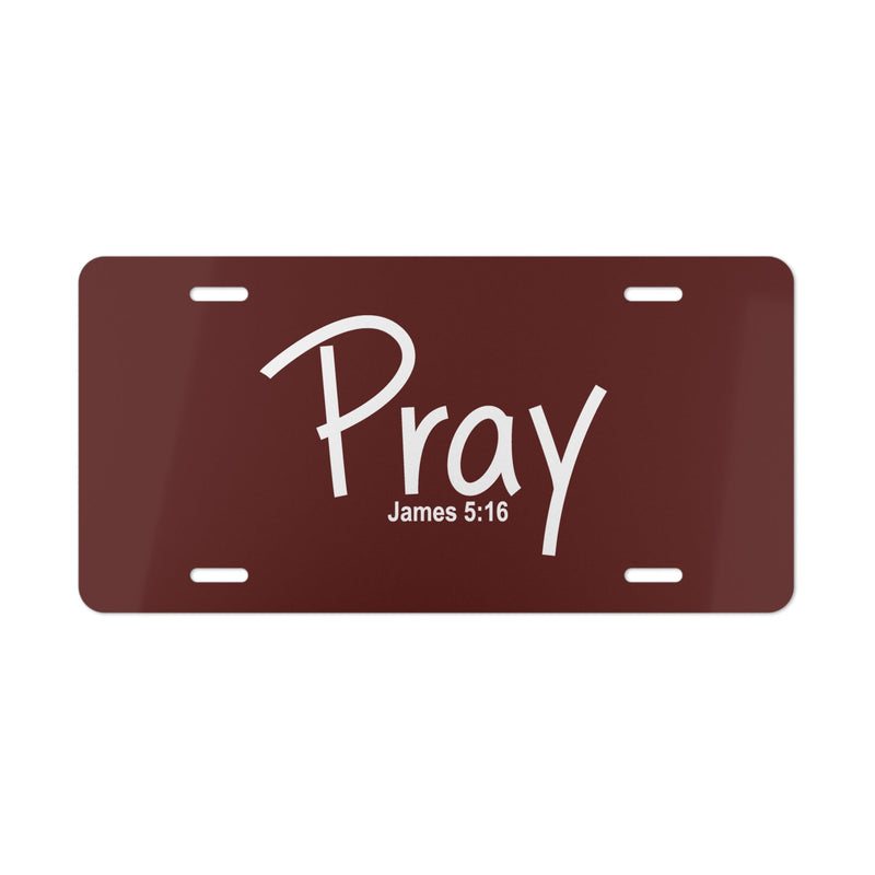 Burgundy Custom Plates