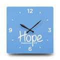 Hope Acrylic Wall Clock – Deuteronomy 31:6 Inspirational Scripture Clock
