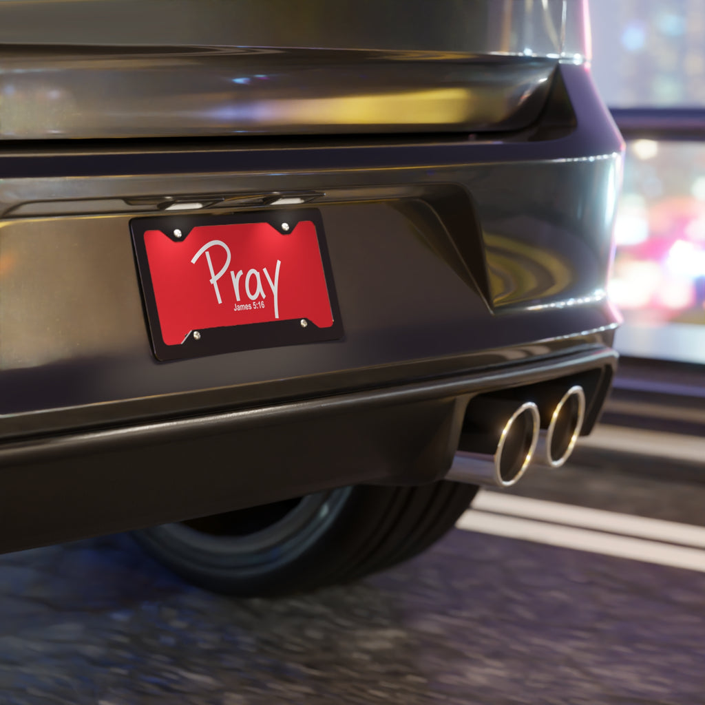 Vanity Plate-Pray (James 5:16)