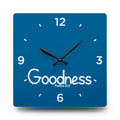 Goodness Acrylic Wall Clock – Psalms 23:6 Inspirational Scripture Clock
