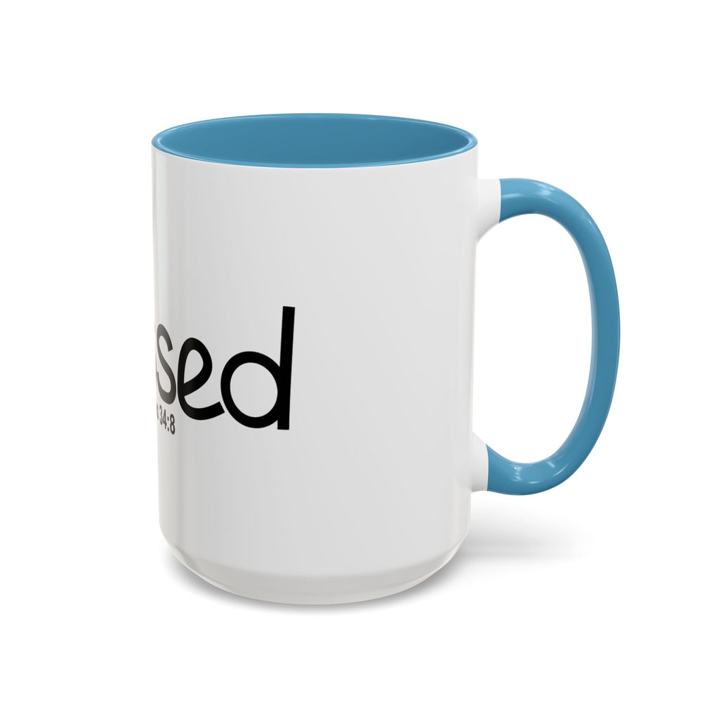 Blessed Inspirational 15oz Mug (Psalms 34:8)