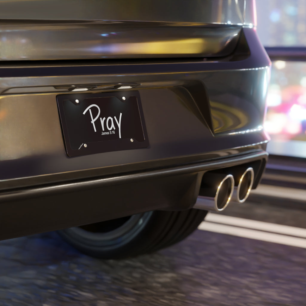 Vanity Plate-Pray (James 5:16)