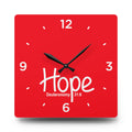 Hope Acrylic Wall Clock – Deuteronomy 31:6 Inspirational Scripture Clock