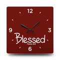 Blessed Acrylic Wall Clock – Psalms 34:8 Inspirational Scripture Clock