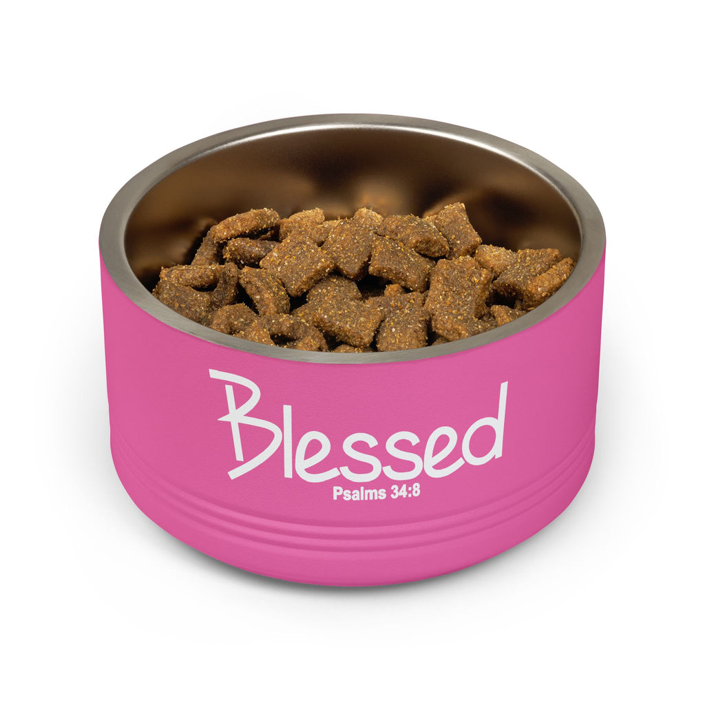 18oz Pet Bowl Stainless Steel  (Blessed)