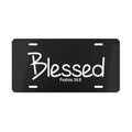 Vanity Plate-Blessed (Psalms 34:8)