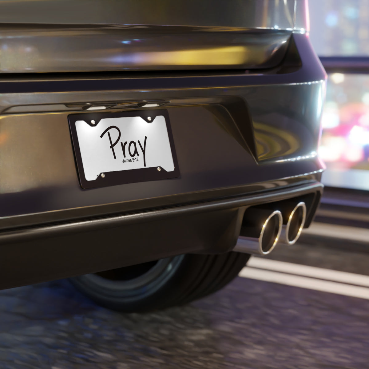 Vanity Plate-Pray (James 5:16)
