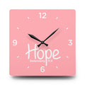 Hope Acrylic Wall Clock – Deuteronomy 31:6 Inspirational Scripture Clock