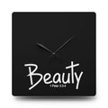 Beauty Acrylic Wall Clock — Inspirational 1 Peter 3:3-4 Scripture Decor