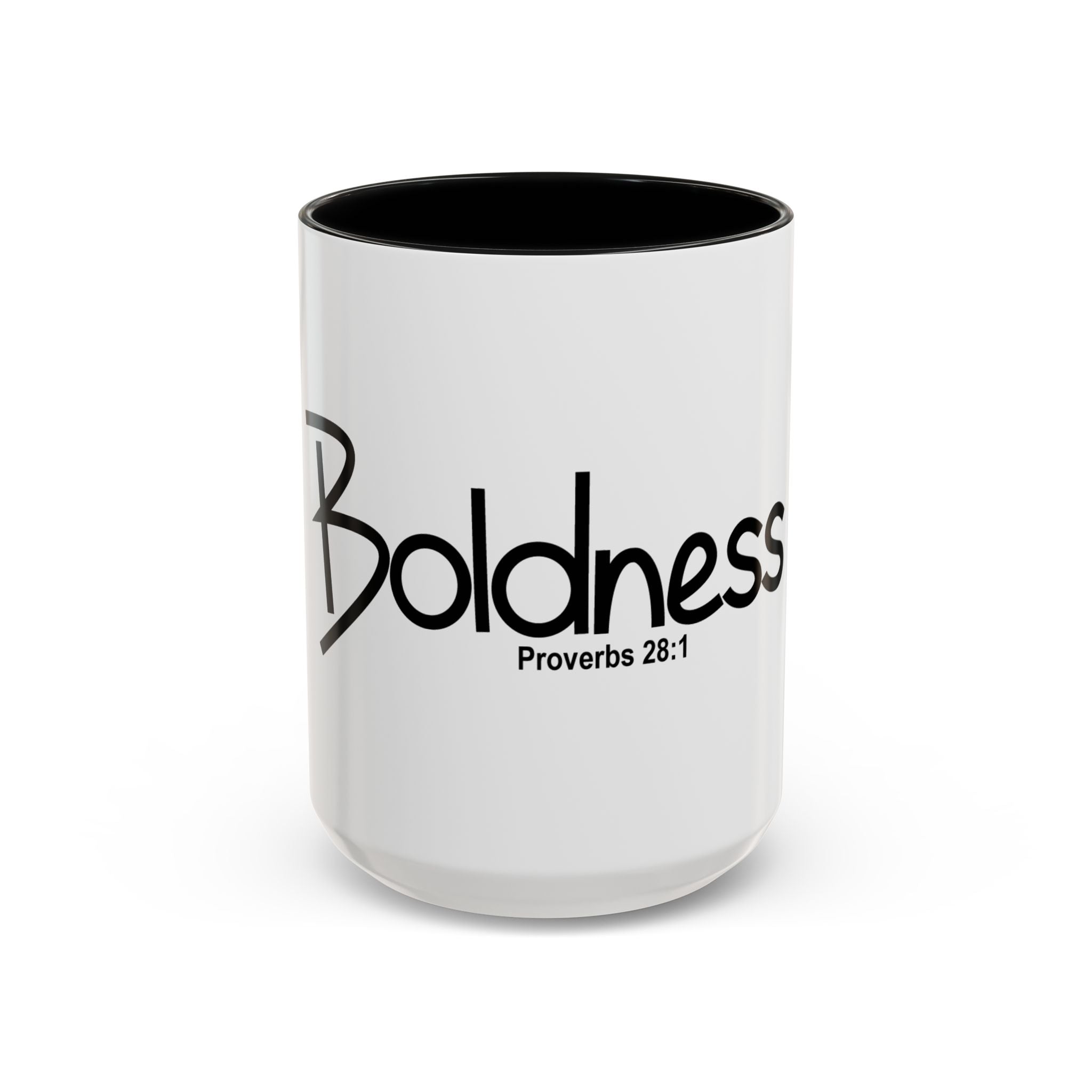 Boldness Inspirational 15oz Mug (Proverbs 28:1)