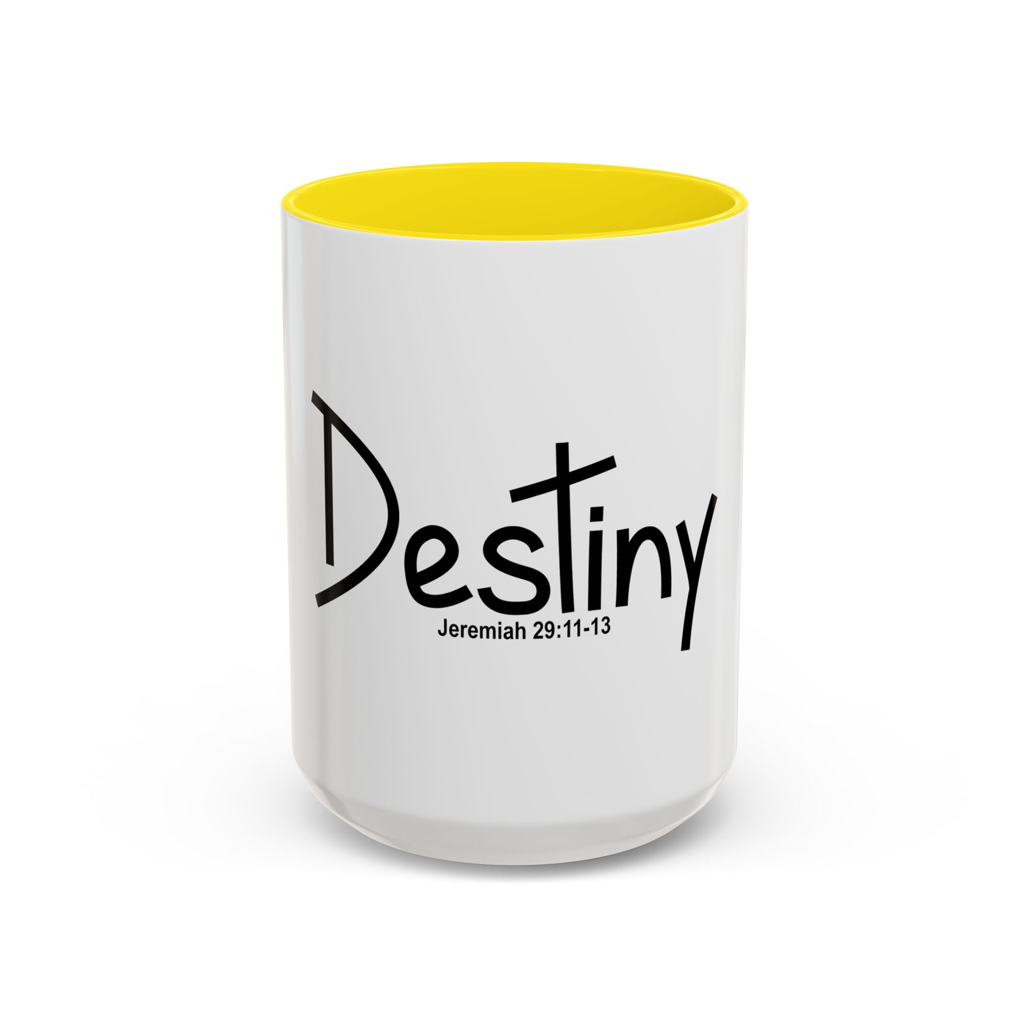 Destiny Coffee Mug — Jeremiah 29:11-13 Inspirational Accent Mug