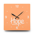 Hope Acrylic Wall Clock – Deuteronomy 31:6 Inspirational Scripture Clock