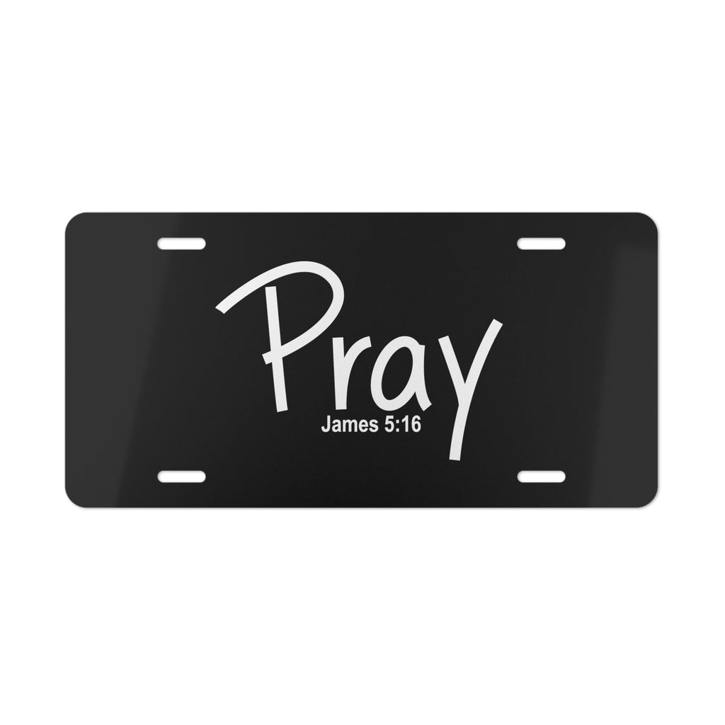 Vanity Plate-Pray (James 5:16)