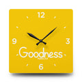 Goodness Acrylic Wall Clock – Psalms 23:6 Inspirational Scripture Clock