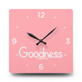 Goodness Acrylic Wall Clock – Psalms 23:6 Inspirational Scripture Clock
