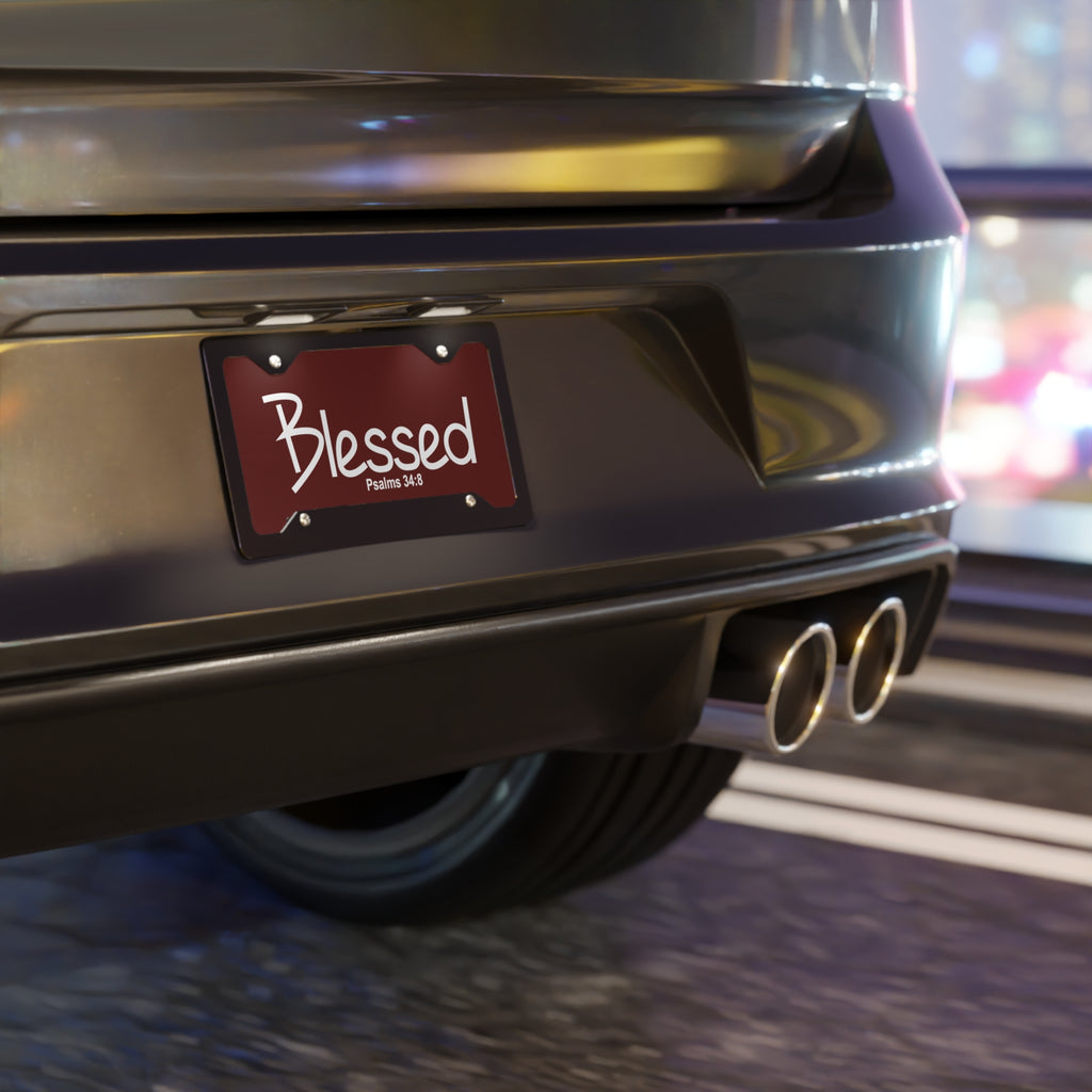 Vanity Plate-Blessed (Psalms 34:8)