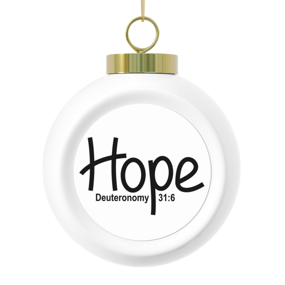 Christmas Ball Ornament (Hope)