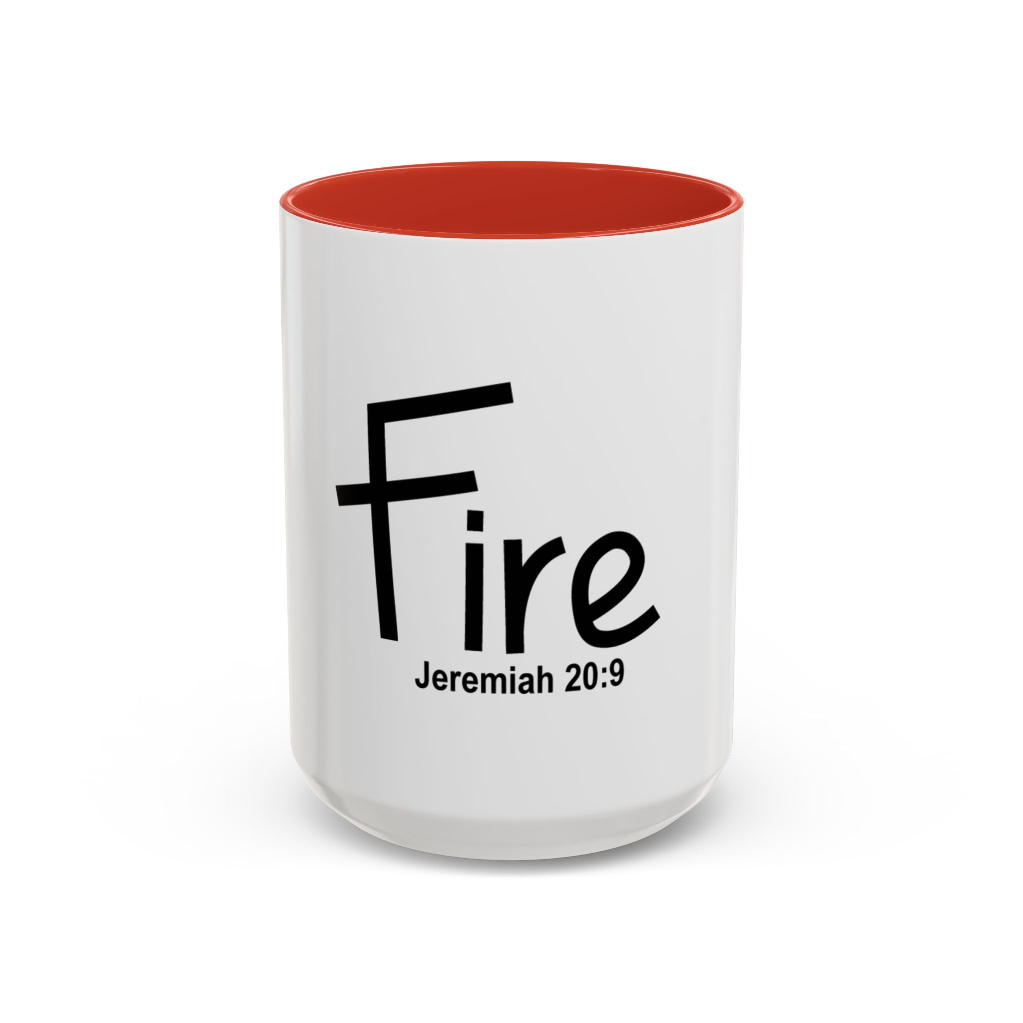 Fire Inspirational 15oz Mug (Jeremiah 20:9)