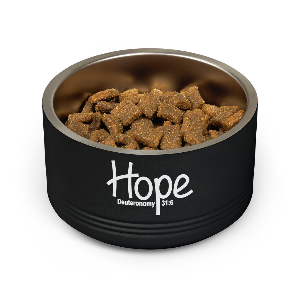 18oz Pet Bowl Stainless Steel  (Hope)