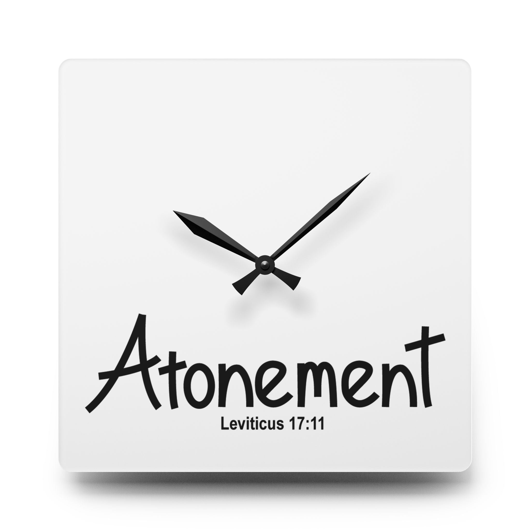 Atonement Wall Clock — Leviticus 17:11 Acrylic Clock