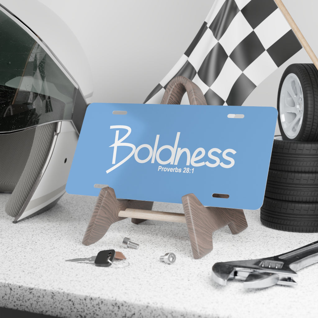 Vanity Plate-Boldness (Proverbs 28:1)