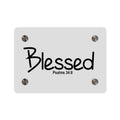 Inspiring Acrylic Wall Art - 'Blessed' Psalm 34:8 Decorative Panels