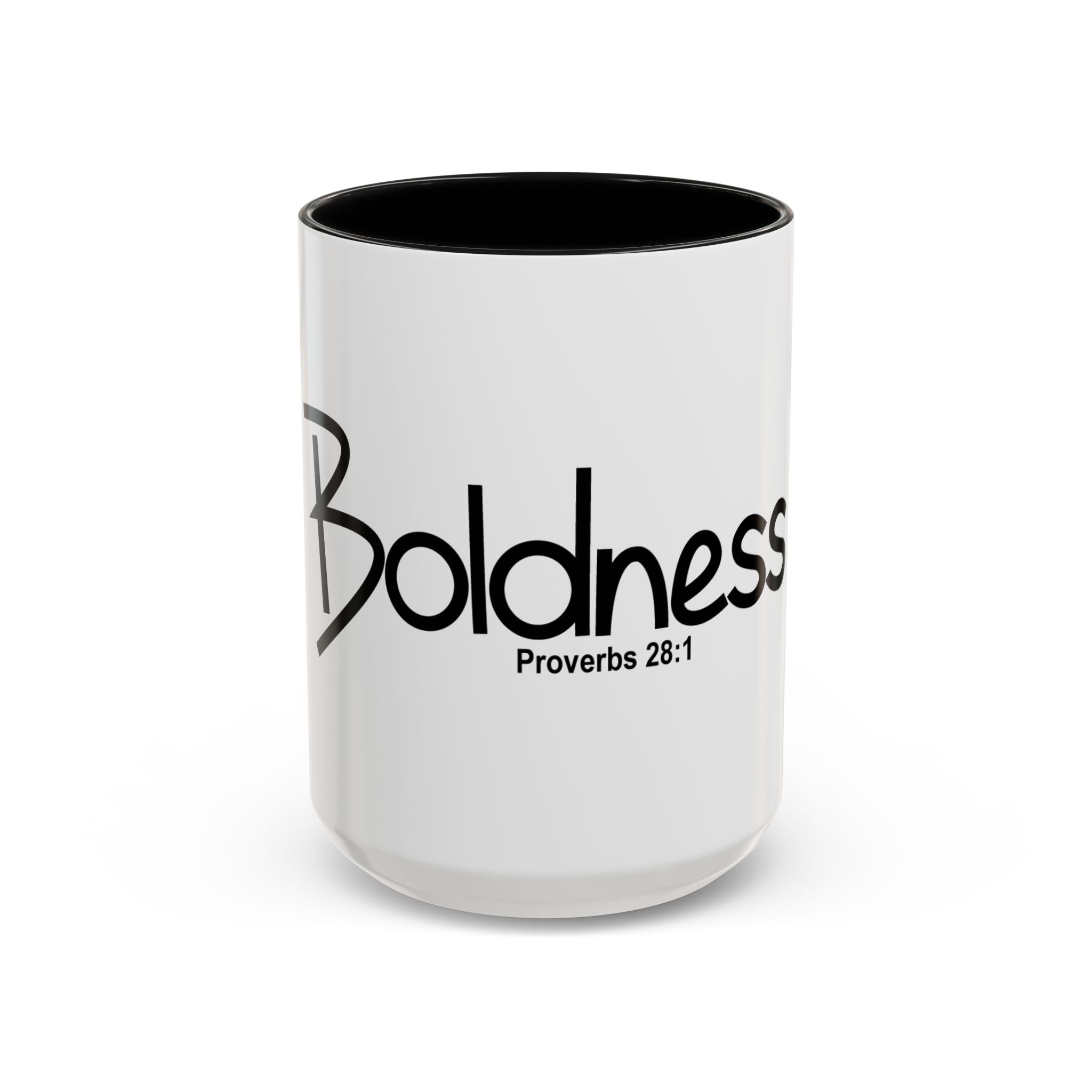 Boldness Inspirational 15oz Mug (Proverbs 28:1)