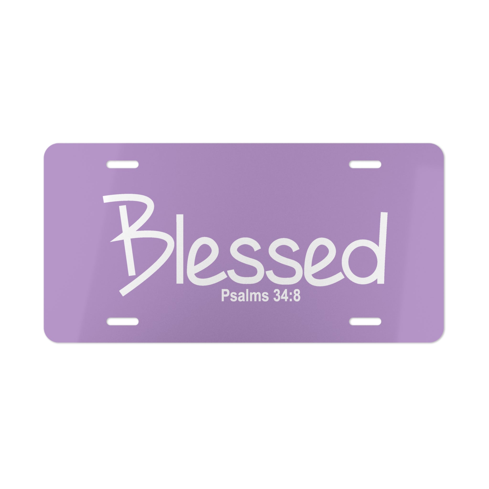 Vanity Plate-Blessed (Psalms 34:8)