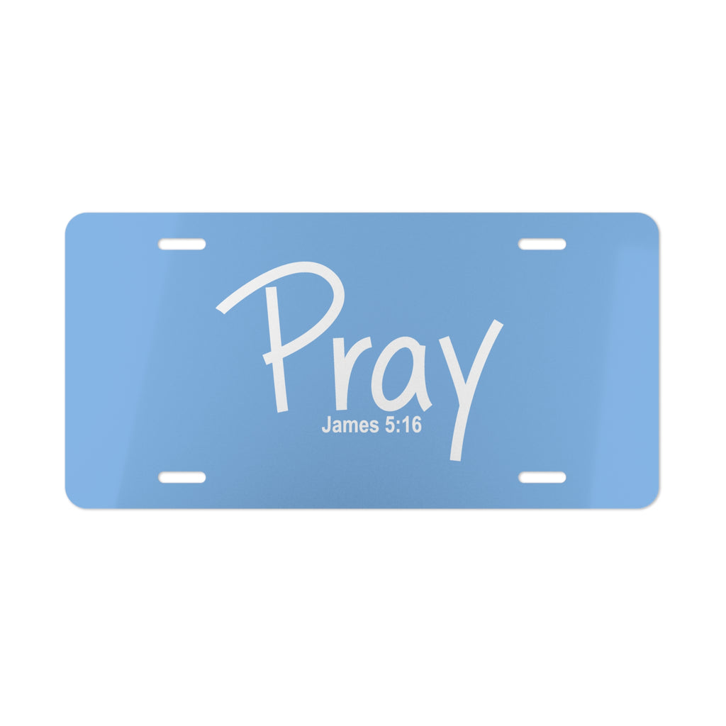 Vanity Plate-Pray (James 5:16)