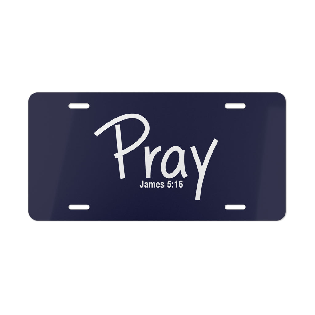 Vanity Plate-Pray (James 5:16)