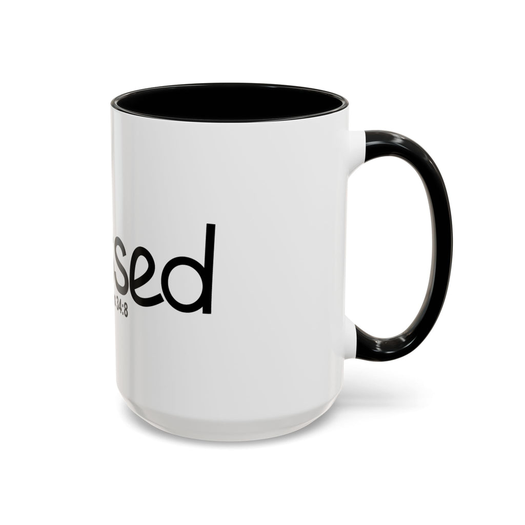 Blessed Inspirational 15oz Mug (Psalms 34:8)