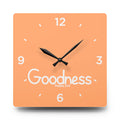 Goodness Acrylic Wall Clock – Psalms 23:6 Inspirational Scripture Clock