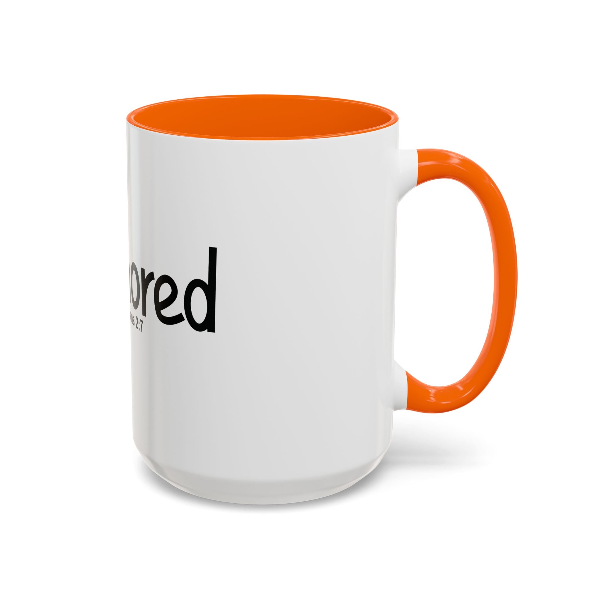 Anchored Coffee Mug — 'Anchored' Colossians 2:7 Scripture Accent Mug (11/15 oz)