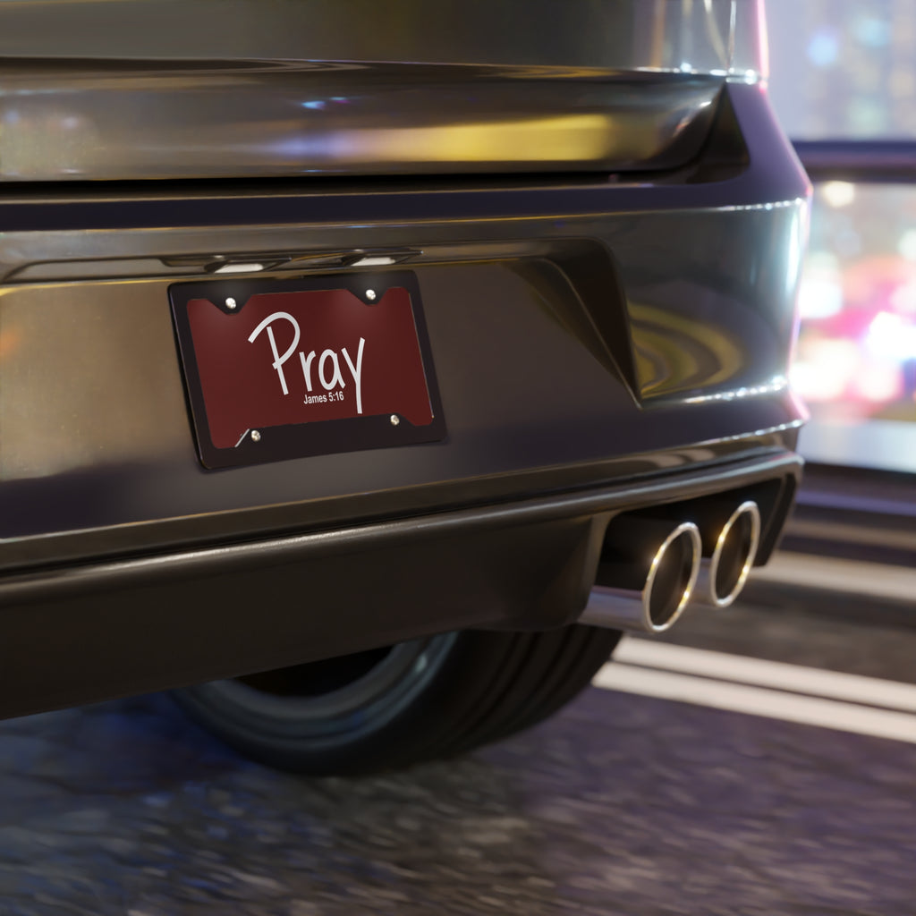 Vanity Plate-Pray (James 5:16)