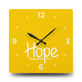 Hope Acrylic Wall Clock – Deuteronomy 31:6 Inspirational Scripture Clock