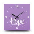 Hope Acrylic Wall Clock – Deuteronomy 31:6 Inspirational Scripture Clock