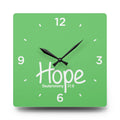 Hope Acrylic Wall Clock – Deuteronomy 31:6 Inspirational Scripture Clock