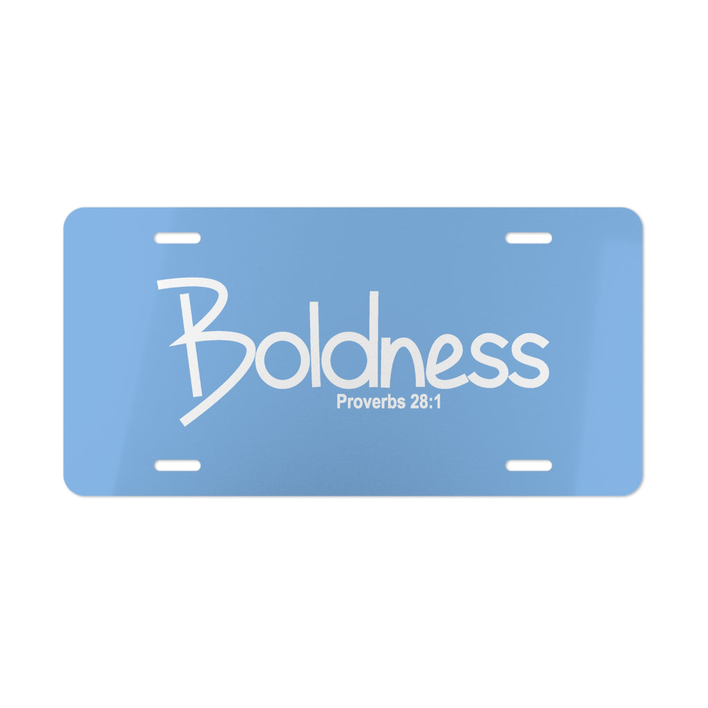 Vanity Plate-Boldness (Proverbs 28:1)