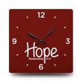 Hope Acrylic Wall Clock – Deuteronomy 31:6 Inspirational Scripture Clock