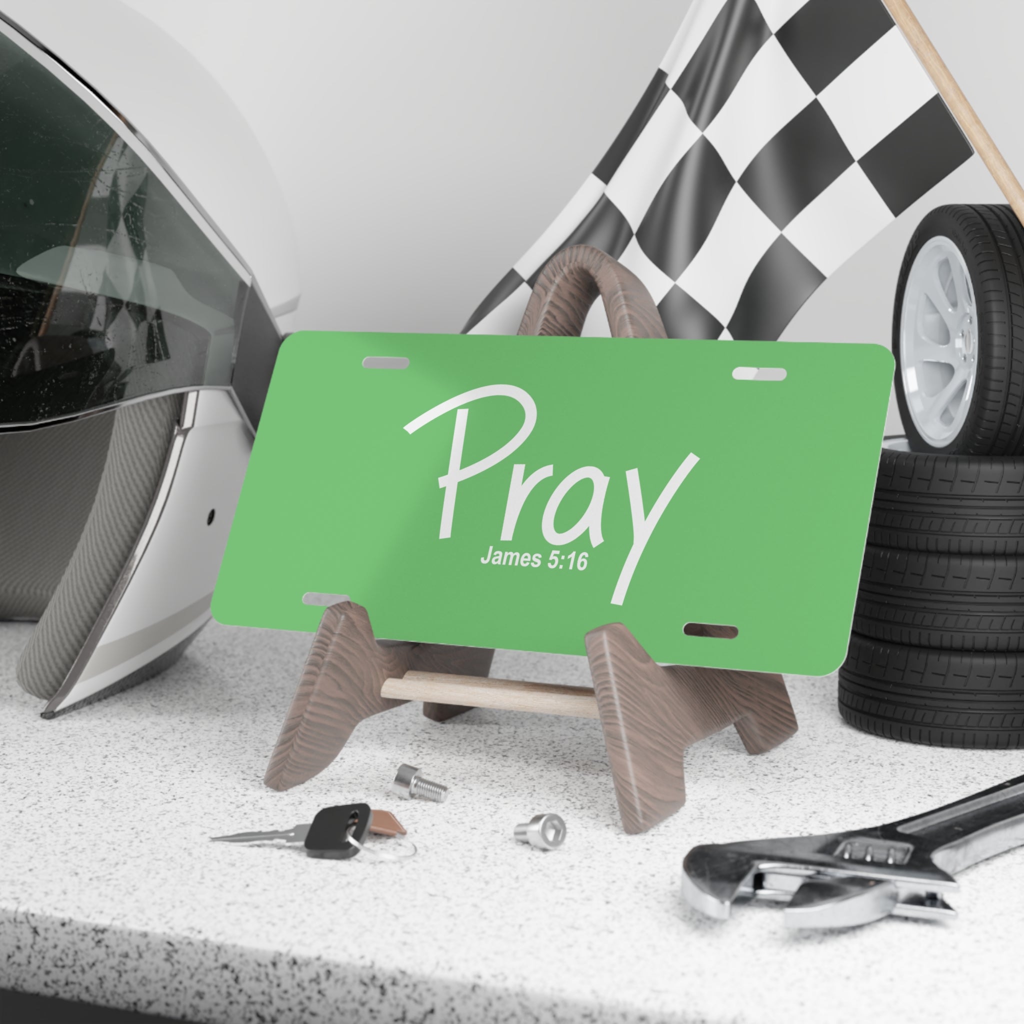 Vanity Plate-Pray (James 5:16)