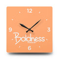 Boldness Acrylic Wall Clock – Proverbs 28:1 Inspirational Scripture Clock