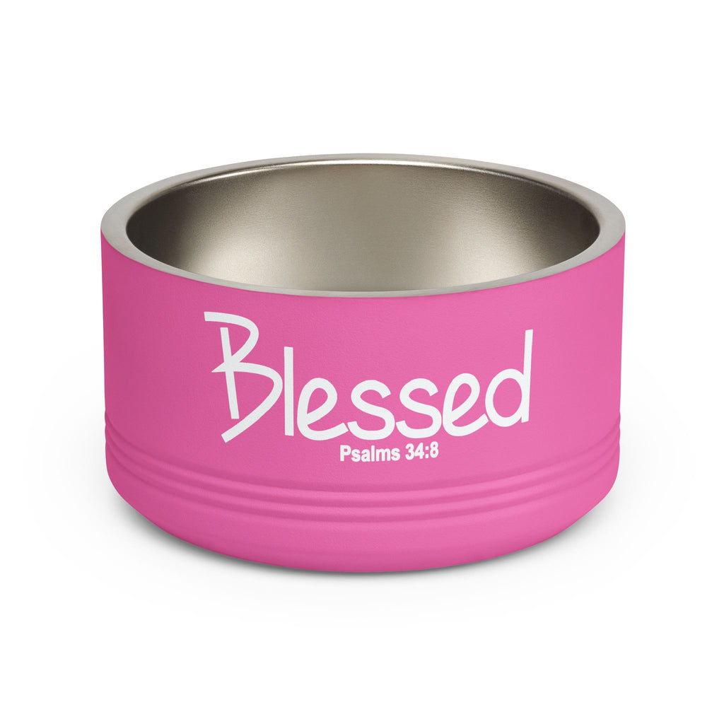 18oz Pet Bowl Stainless Steel  (Blessed)