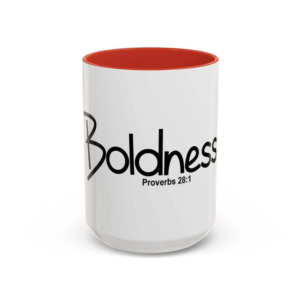 Boldness Inspirational 15oz Mug (Proverbs 28:1)
