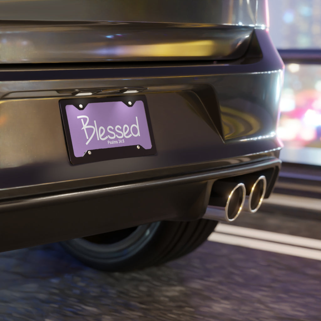 Vanity Plate-Blessed (Psalms 34:8)