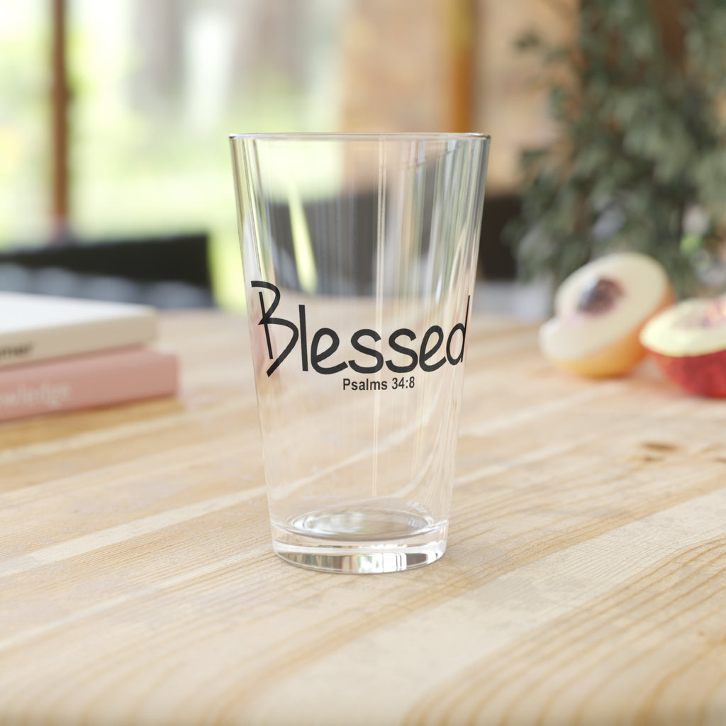 16oz Pint Glass-Blessed