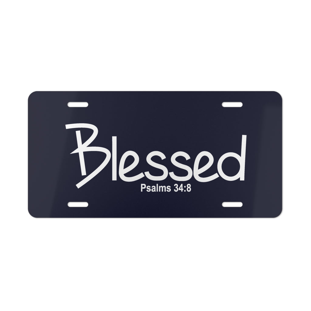 Vanity Plate-Blessed (Psalms 34:8)