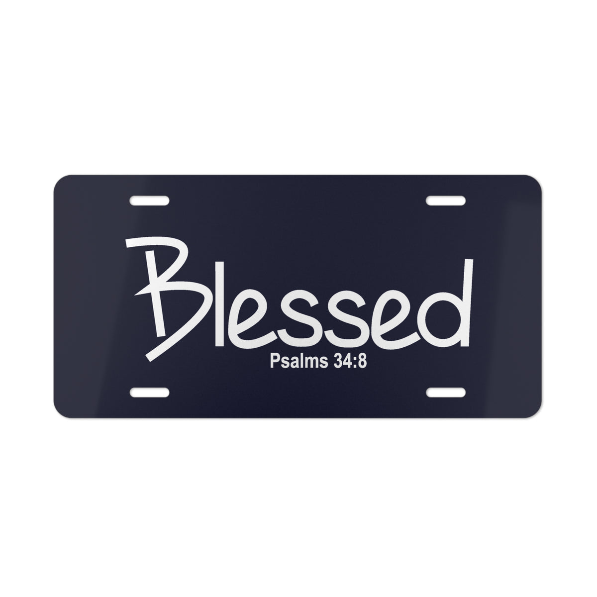Vanity Plate-Blessed (Psalms 34:8)
