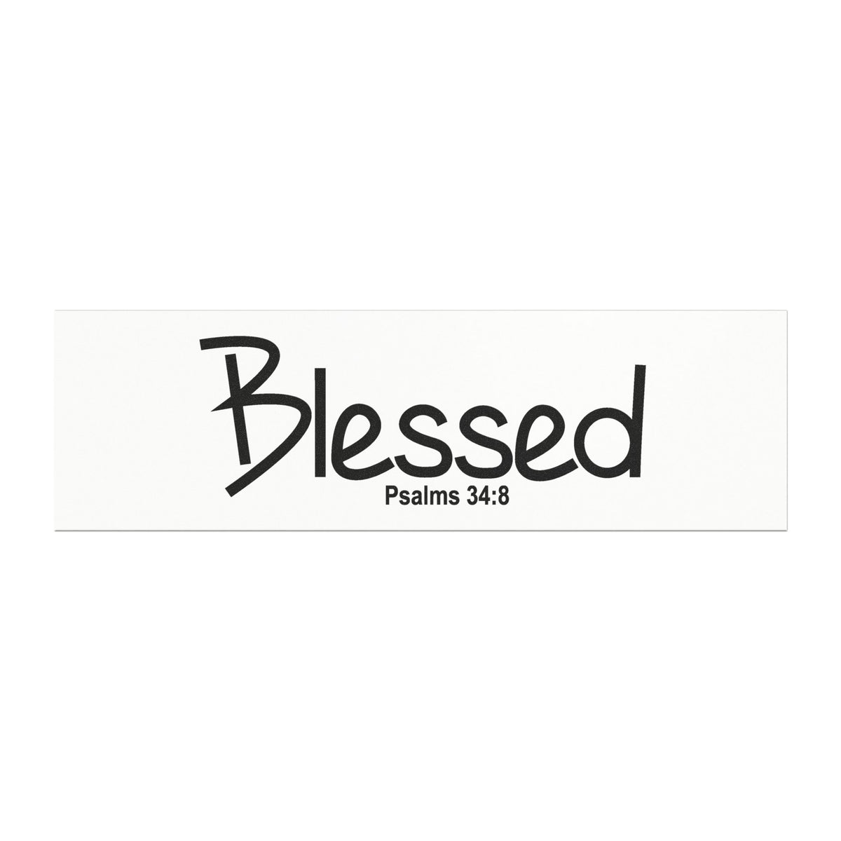 Blessed Car Magnet – Psalms 34:8 Scripture Vinyl Religious Decal