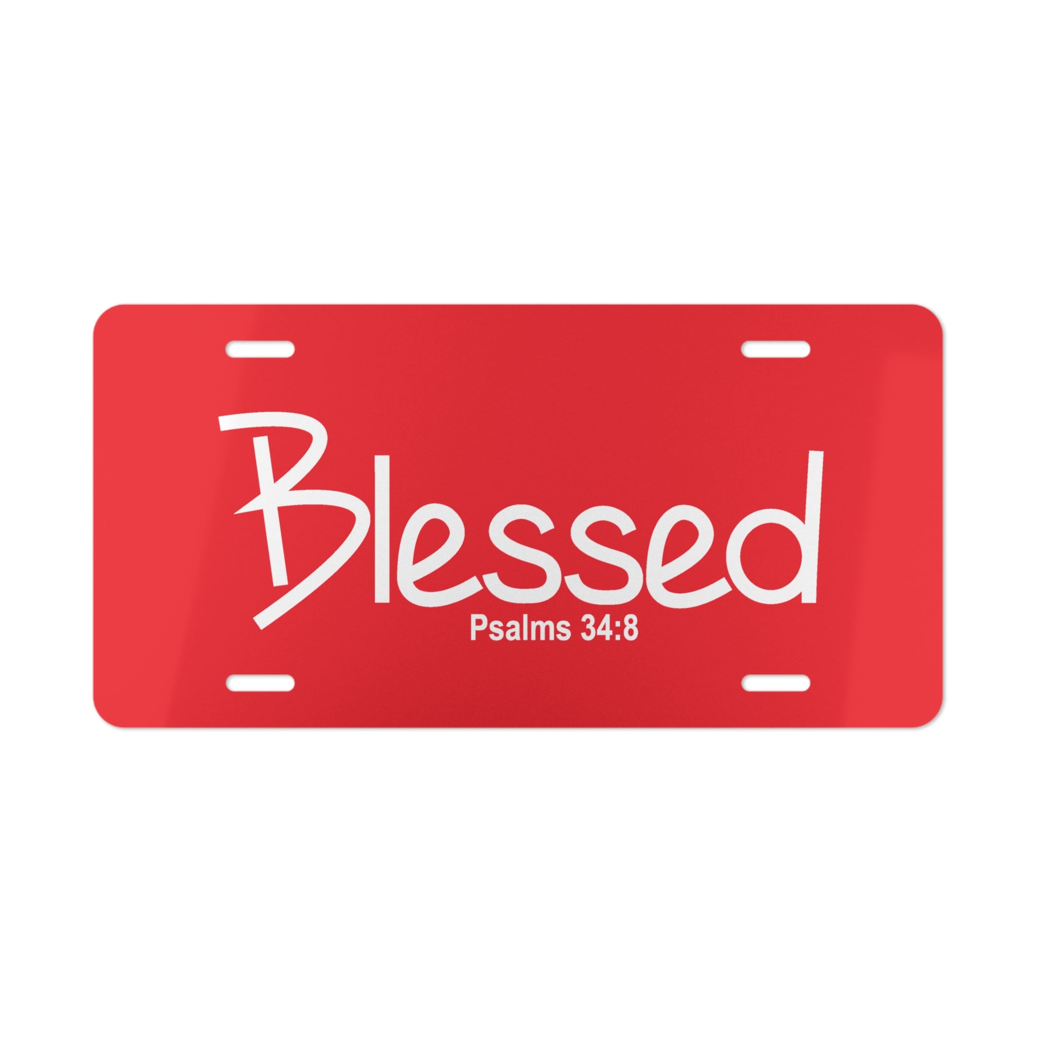 Vanity Plate-Blessed (Psalms 34:8)