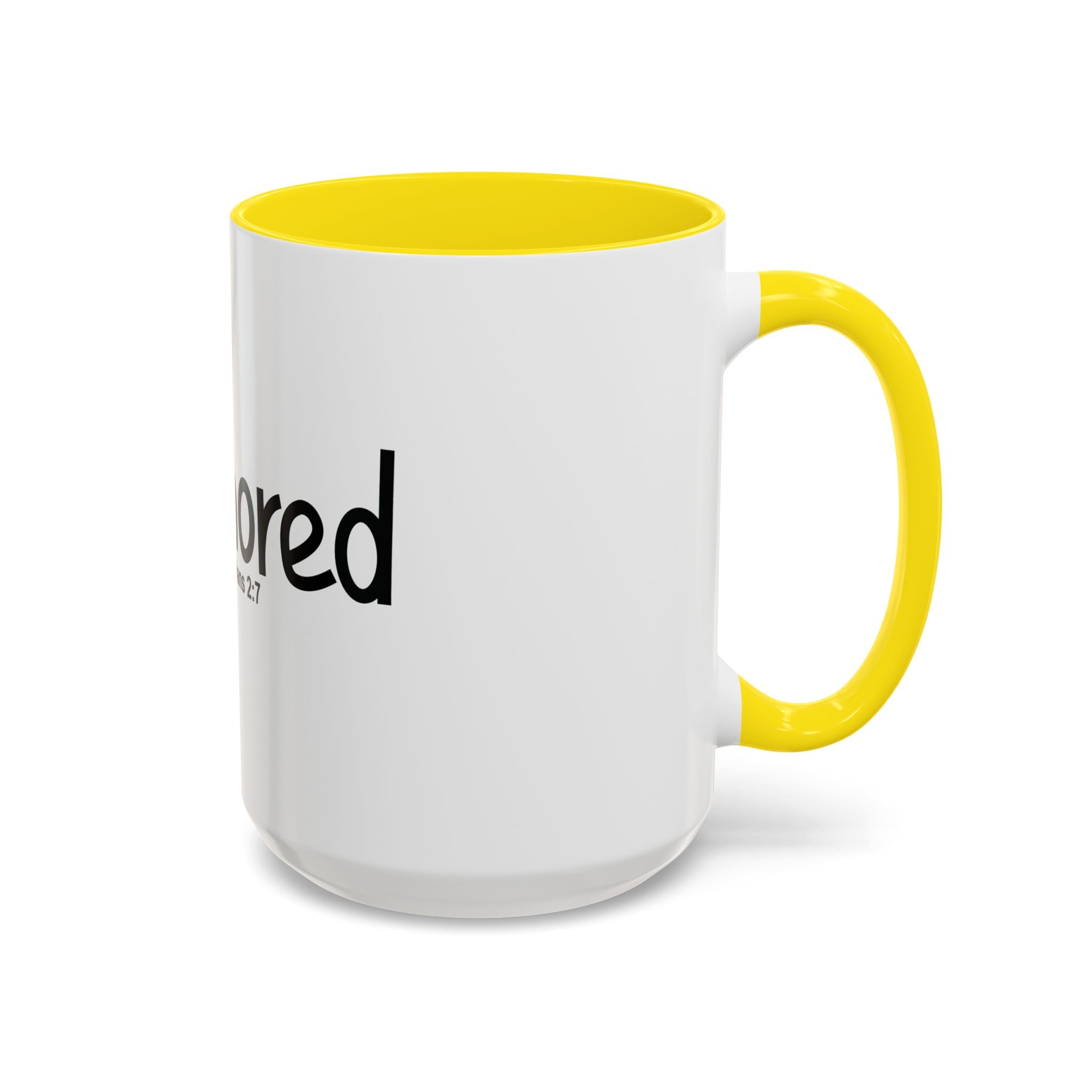 Anchored Coffee Mug — 'Anchored' Colossians 2:7 Scripture Accent Mug (11/15 oz)